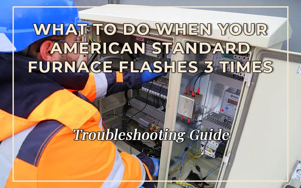 Troubleshooting Guide: What to Do When Your American Standard Furnace Flashes 3 Times