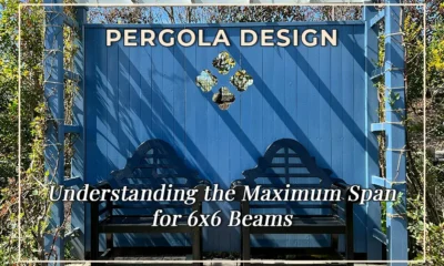 how far can a 6x6 beam span for pergola