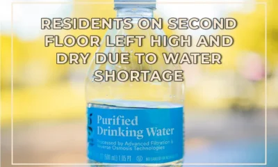 Residents on Second Floor Left High and Dry Due to Water Shortage