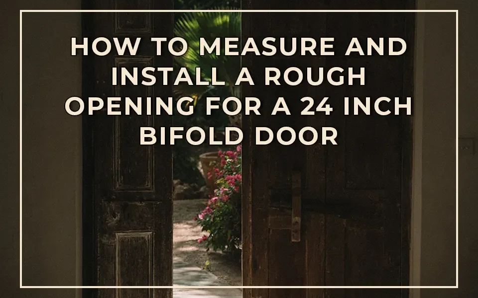 Creating a Perfect Rough Opening for a 24 Inch Bifold Door: A Step-by-Step Guide