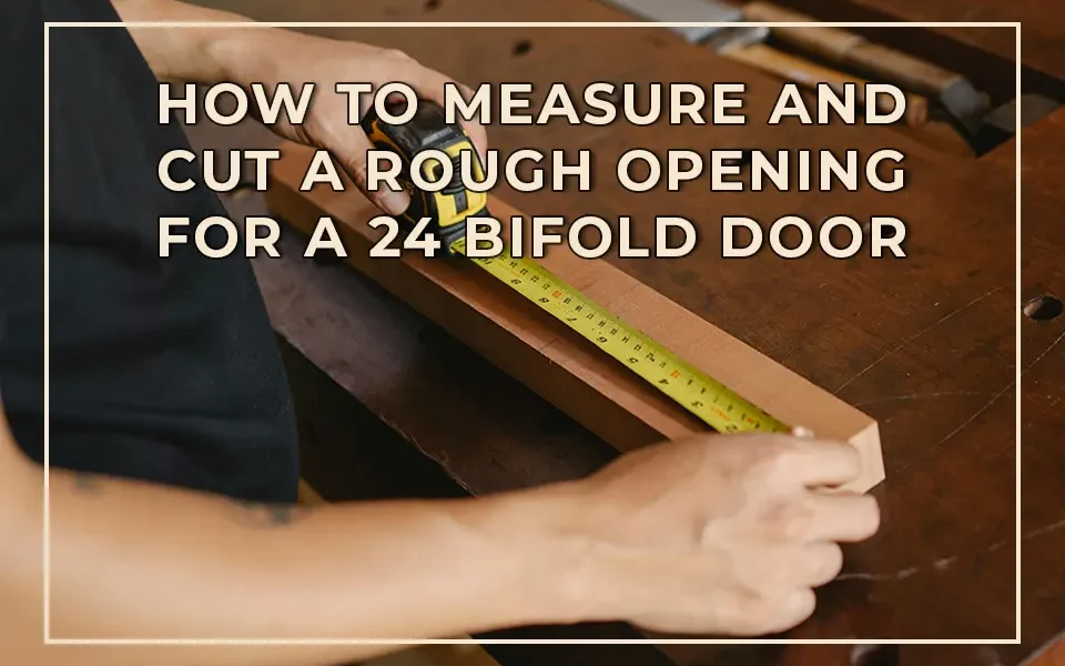 How to Measure and Cut a Rough Opening for a 24 Bifold Door