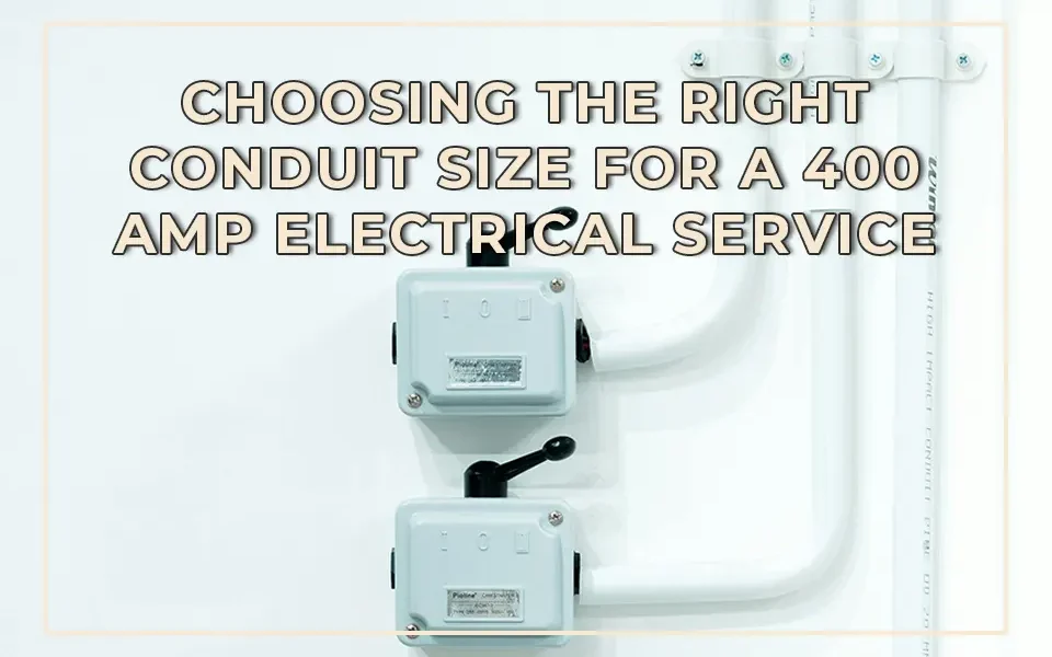 Choosing the Right Conduit Size for a 400 Amp Electrical Service