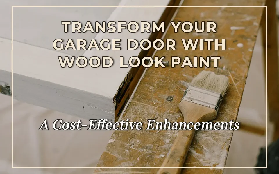 Transform Your Garage Door with Wood Look Paint: A Cost-Effective Enhancements