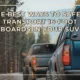 how to transport 16 foot boards suv