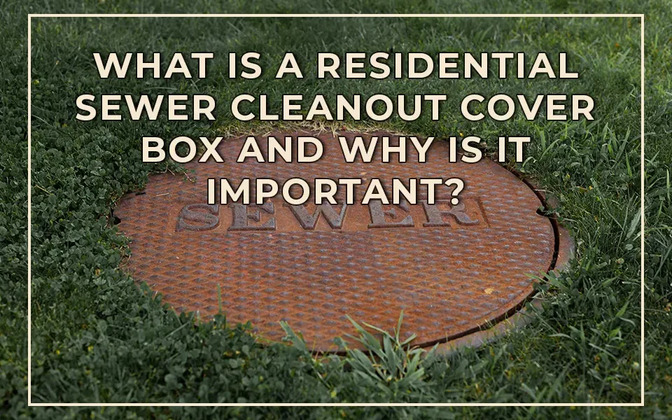 What is a Residential Sewer Cleanout Cover Box and Why is It Important?