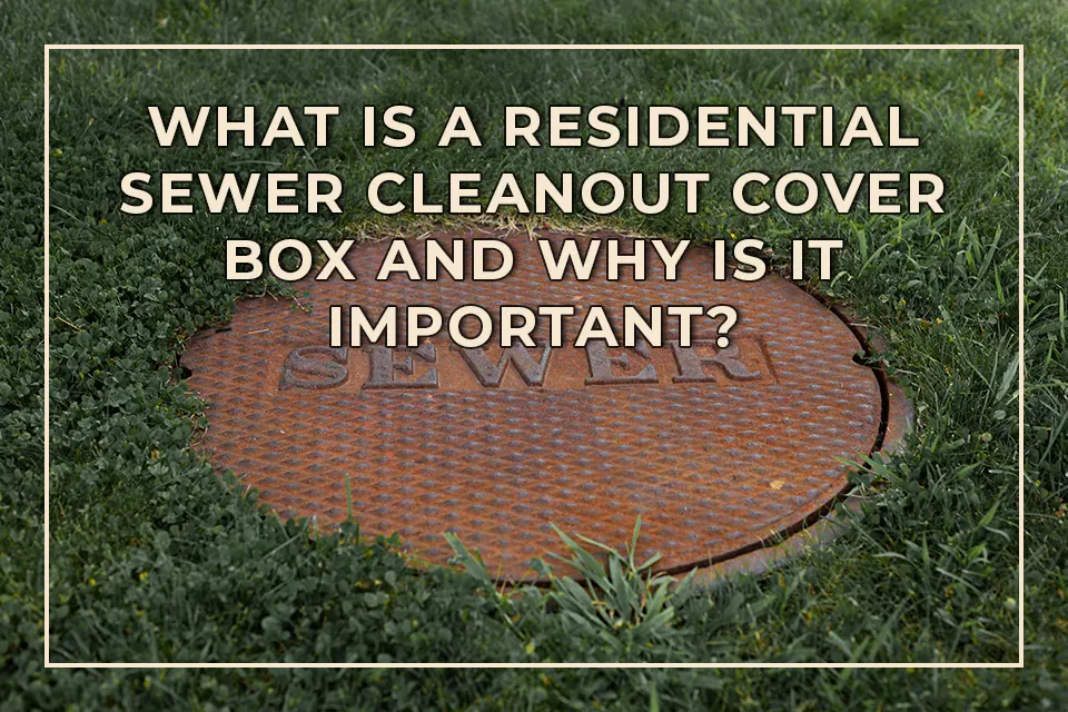 What is a Residential Sewer Cleanout Cover Box and Why is It Important?