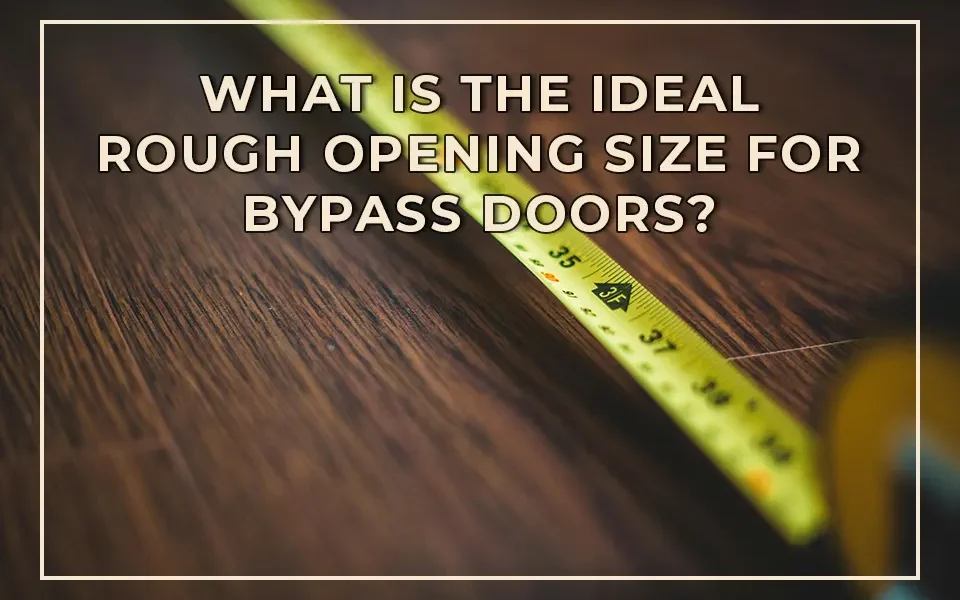 What Is the Ideal Rough Opening Size for Bypass Doors?