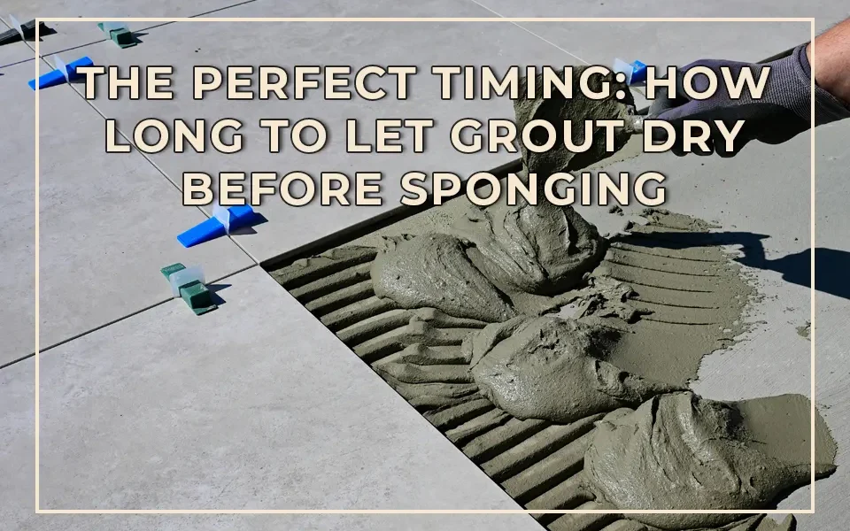 The Perfect Timing: How Long to Let Grout Dry Before Sponging