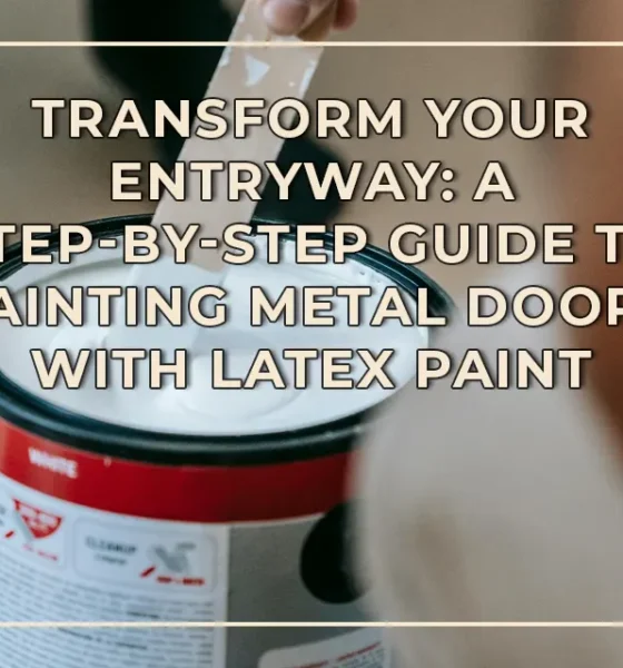 A Step-by-Step Guide to Painting Metal Doors with Latex Paint